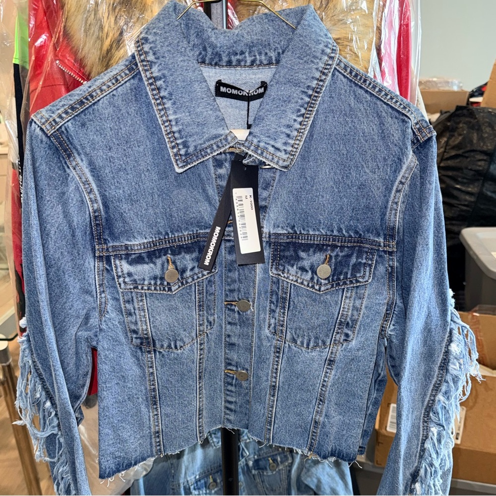 Blue fringe Denim Jacket